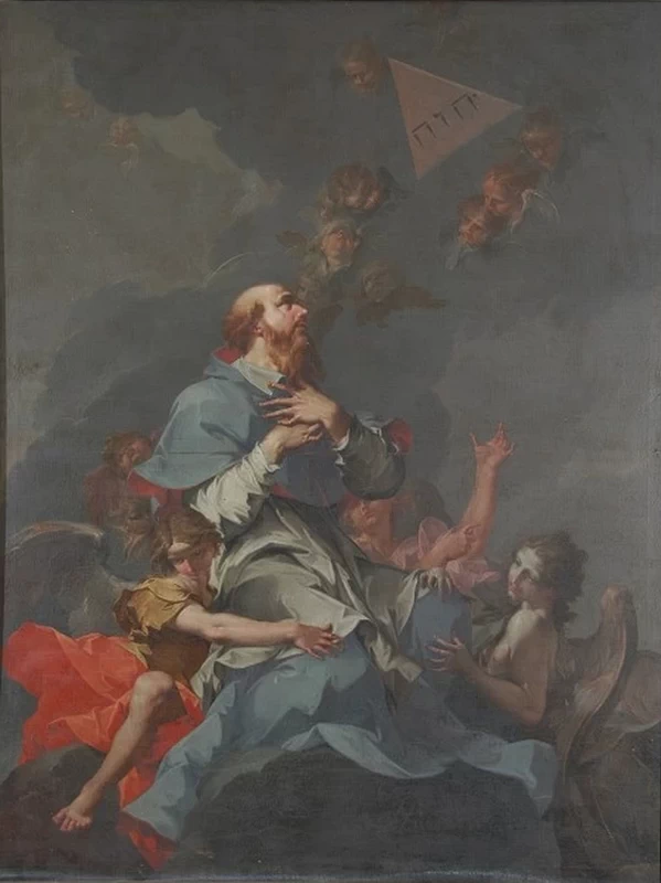 San Francesco di Sales contempla la Trinità